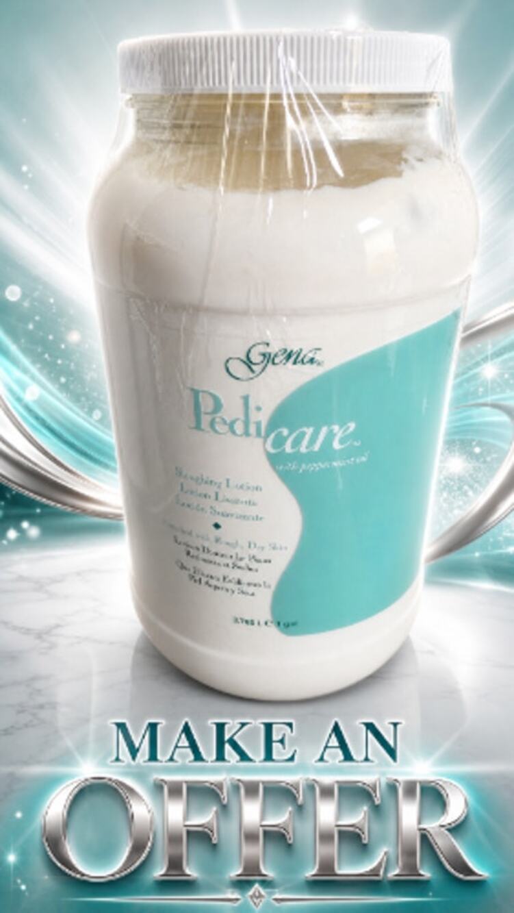 Gena Pedi Care Peppermint Sloughing Lotion 1 Gallon/ 128 oz NEW Professional
